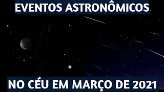 ALINHAMENTOS E EVENTOS ASTRONÔMICOS EM MARÇO DE 2021