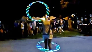 Night Street Performance with LED Hoops