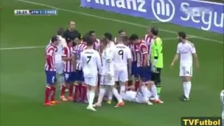 real madrid vs atletico madrid fights