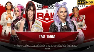 WWE 2K22 (PS5) - BIANCA BELAIR & CANDICE LERAE vs DAMAGE CTRL | RAW, OCT. 17, 2022 (4K 60FPS HDR)