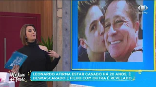 Leonardo afirma estar casado há 20 anos e é desmascarado