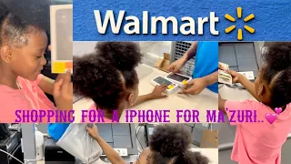 Shopping Vlog 🤩                                      | Buying Ma’zuri A IPhone | WALMART VLOG