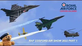 PART 1 RAF Cosford Air Show 2022 Highlights: Falcons, Chinook, FAF Rafale, F-16 Viper,  Pitts & More