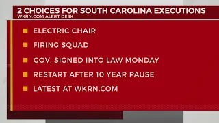 New South Carolina law makes inmates choose electric chair or firing squad