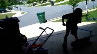 9 year old scooter tricks