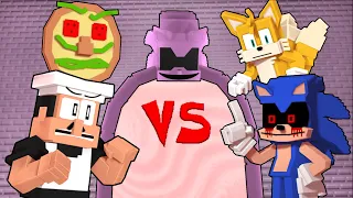 Peppino Vs Sonic.exe | Pizza Tower - EXE level - Animation - Animated