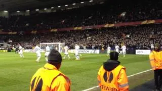 Gareth Bale 2nd Free Kick- Lyon 14/2/13, East Lower, Area 26, Row 2