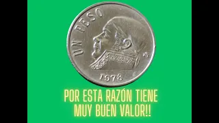 🪙Moneda 1 peso Morelos 1978, por esto vale mucho!💰💵