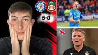 STOCKPORT COUNTY HUMILIATE WREXHAM AFC 5-0 | MY REACTION