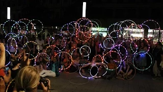 LED Hula Hoop Flashmob at German Hoop Convention 2015