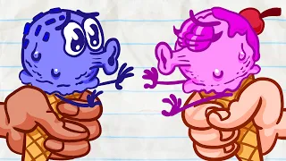 Pencilmate's Ice Cream Freeze! | Animated Cartoons Characters | Animated Short Films| Pencilmation