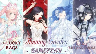 Love Nikki - WFSM (Time Flow - Flowing Garden) |GAMEPLAY| + Lucky Bags & All Suit Breakdowns