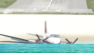 😱St Barts Emergency Landing - | X-Plane 11