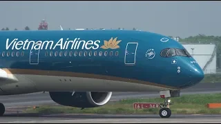 Vietnam Airlines Airbus A350-900 VN-A892 Landing and Takeoff [NRT/RJAA]