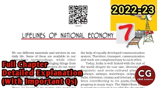 Lifelines of National Economy (Chapter 7) Class 10 Geography Full Chapter Explanation