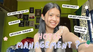 Hotel management par charchaa😄|Salary?|Department|Courses ?