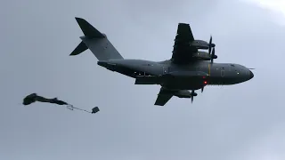 Military plane drops cargo for British Army ✈️📦🪂