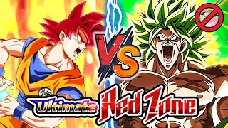 EZA LR SUPER SAIYAN GOD GOKU VS BROLY RED ZONE (NO ITEMS) Dragon Ball Z Dokkan Battle