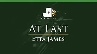 Etta James - At Last - LOWER Key (Piano Karaoke / Sing Along)