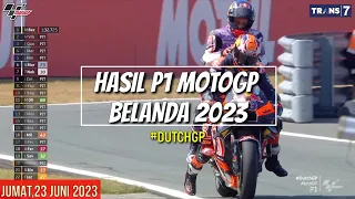 Hasil Motogp Hari ini | Hasil Latihan Bebas 1 Gp Belanda 2023~FP 1 Belanda GP~Jadwal Motogp 2023