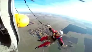 Смертельный прыжок с парашютом Михаила Прохорова. Real video