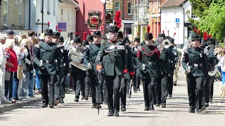 The Rifles on Parade through Gillingham