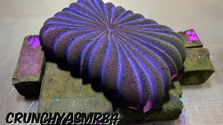 Bright Purple Dyed Blocks | Oddly Satisfying | ASMR | Sleep Aid