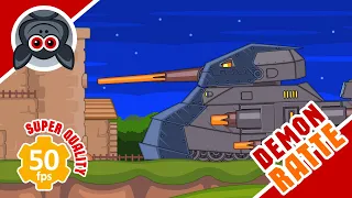 The Fall of Fortress. Ratte Demon. Cartoons About Tanks