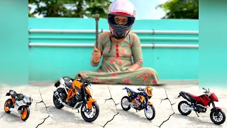 MUMMY 👩🏻 BROKENED MY ALL KTM SUPER BIKES COLLECTION 🚳✨ - #shorts #toys #bike #trending