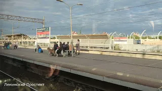 Из окна поезда. Санкт-Петербург-Балтийский - Гатчина-Балтийская