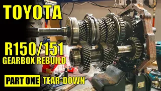 TOYOTA R150F/R151F GEARBOX TEAR DOWN | Building a hybrid Hilux transmission [PART ONE]