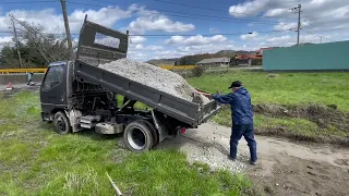 RC材で通路づくり