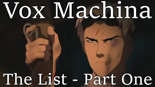 Vox Machina: The List - Part One