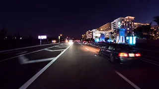 Port Charlotte, Florida Area Drive At Night 4K