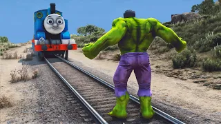 Can Hulk stop Thomas The Train in GTA 5?