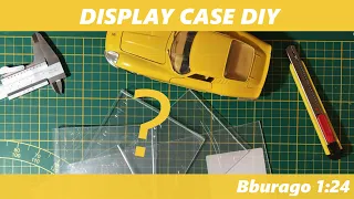 How to make a display case from acrylic glass/plexiglass at home for 1/24 scale car models easy DIY