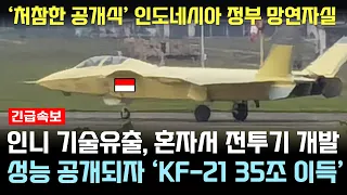 KF-21 전투기 1023차 비행 인도네시아 처참한 전투기 공개