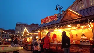 4K Video • Walking around in Old Market on Black Friday Bydgoszcz Poland