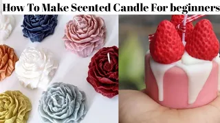 How To Make Soy wax Candles At Home step by step || how to Make scented Candles at Home for beginner