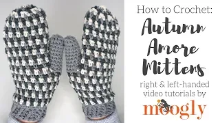 How to Crochet: Autumn Amore Mittens (Left Handed)