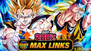 HE'S A SUPERPOWER! LEVEL 10 LINKS 100% RAINBOW STAR PHY SSJ2/SSJ3 GOKU! (DBZ: Dokkan Battle)