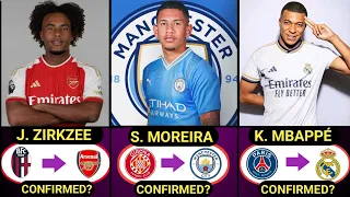 LATEST CONFIRMED SUMMER TRANSFERS AND RUMOURS 2024,Moreira to Manchester City, Mbappé to real Madrid