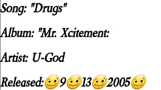 U-God - Drugs (Lyrics)*EXPLICIT