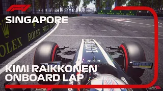 F1 2013 Kimi Raikkonen Onboard Lap Singapore Marina Bay Circuit | Assetto Corsa F1 2013