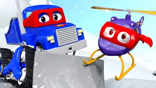 The SNOW PLOW - Carl the Super Truck in Car City | Children Cartoons