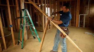 BUILDING SKILLS: Framing tip -- How to straighten a wall