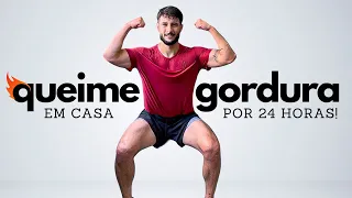 30 Min de CARDIO EM CASA para dar FIM A BARRIGA ( Queima gordura até depois do treino )