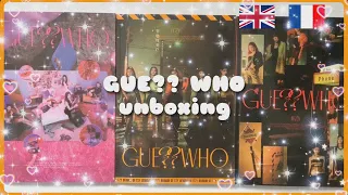 GUESS WHO (ITZY) unboxing - itz k3lly (eng sub)
