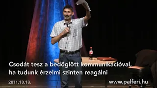 Csodát tesz a bedöglött kommunikációval, ha tudunk érzelmi szinten reagálni - Pálferi (2011.10.18.)