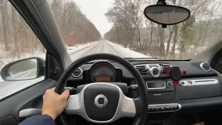 Smart Fortwo 451 CDi 2011 on Snow Pov